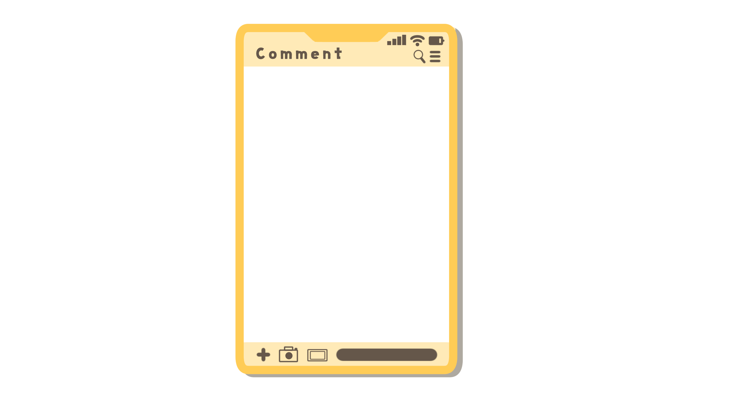 スマホ風コメント欄全21種 | AOmaterial:フリー素材配布サイト 