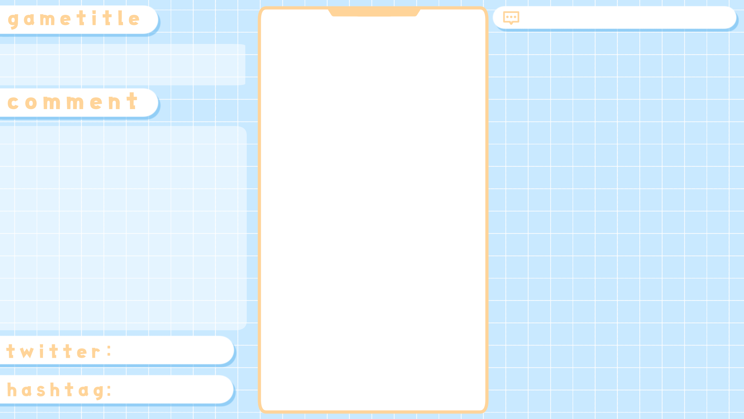 ツートンカラーなスマホ縦画面シンプルゲーム配信枠全69種 | AOmaterial:フリー素材配布サイト