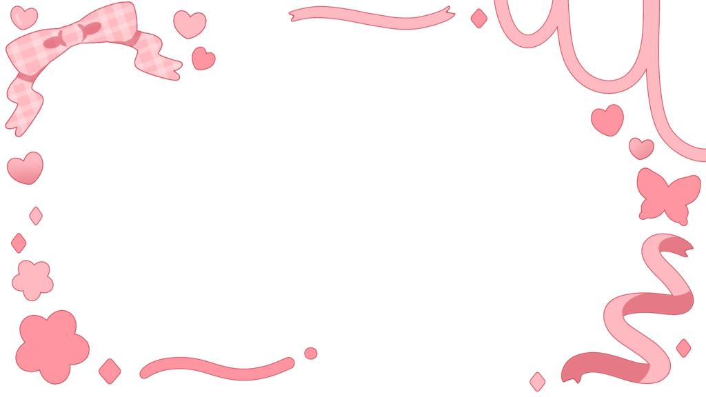 かわいいデコレーションフレーム全20種 | AOmaterial:フリー素材配布サイト 
